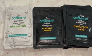 mCaffeine Sheet Mask Set(fixed Price )
