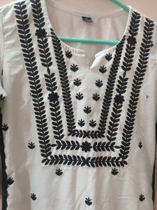 Chikankari White Kurta