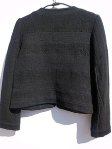 Black Retro Jacket For Women