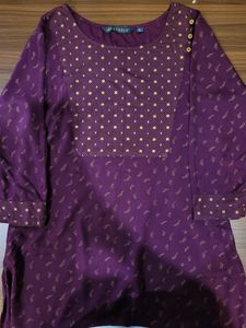 Purple Kurta From Reliance Trends. Brand: AVAASA