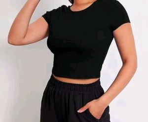 Black Crop Top