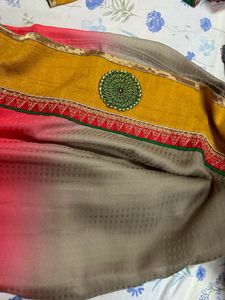 Beautiful Festive Saree With Trending Border