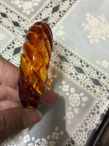Amber Bangle Bracelet