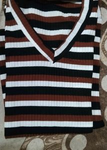 Brown Fitted Top