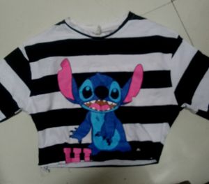 Trendy Broad Striped Crop Top.