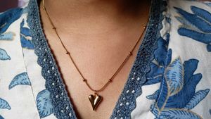 Anti-Tarnish Stainless steel Love Pendant✨💛