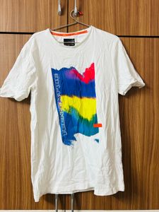 Abstract Brushstroke Graphic T Shirt