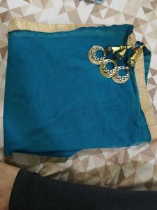Peacock Green Net Dupatta
