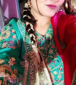 Green Embroidered with gotta Patti work..pujabi sh