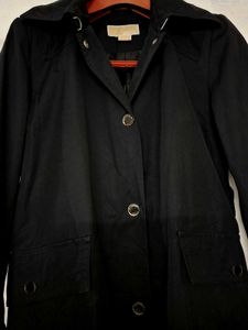 Original Black Michael Kors Trench Long Coat