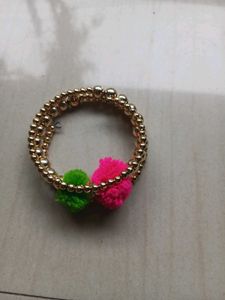 Pom-Pom Beaded Bracelet
