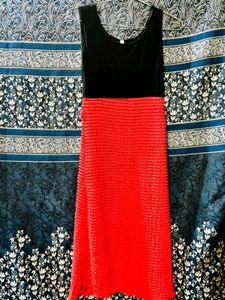Red & Black Party Dress