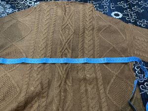 Cable Knit Brown Sweater