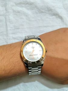 Denis Parker Two-Tone Watch, with rotate able anal