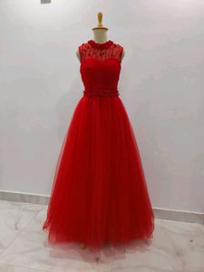 Stunning Red Tulle Gown