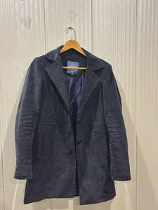 Vintage Blue Corduroy Coat S-M