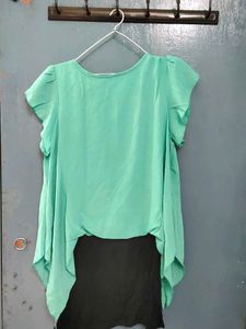 Sea Green Flared Tops
