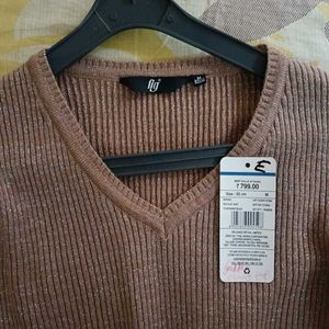 FIG shimmering  Knit Top