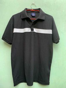 Classic club vintage Black Polo T-Shirt