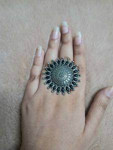 Oxidized Chakra Ring