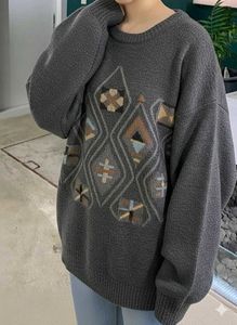 Monte Carlo oversized argyle pullover 🐻🩶