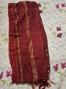 Maroon Embroidered Kurta