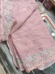 Embroidered Saree (Issue)