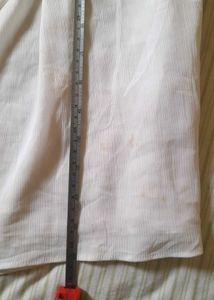 H&amp;M Sleevless Ivory Crepe Top With Flaws