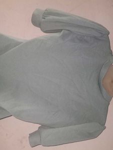 Blue Puff Sleeve Tee