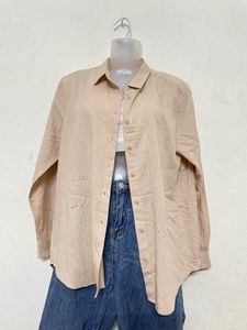Pintresty Beige Formal UNIQLO Shirt