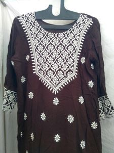 Formal Brown Kaurti With Pant