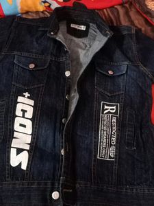 New Denim Fancy Partywear Jacket Just For 380,Best Size For 8 To 12 Yrs Boy.