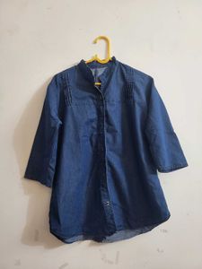 Denim Tunic Top
