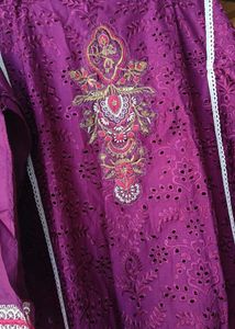 Unstitched Pakistani Chikankari Dress