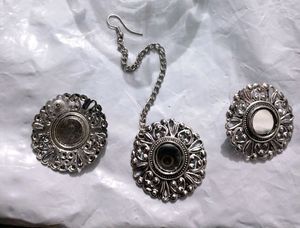 Fancy earing With Mantika Set