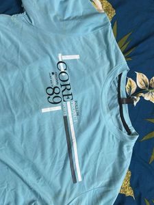 Sky Blue Graphic Tee