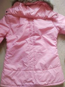 Pink Quilted Puffer Jacket