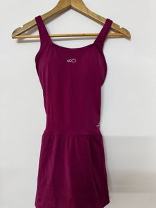Burgundy Swim Dress