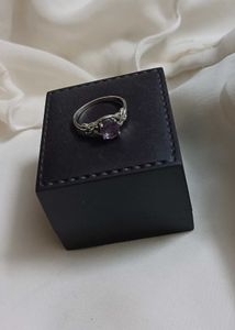 Pure silver Amethyst Ring