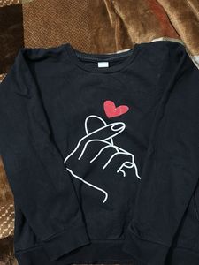 Cute Heart Hand Sweatshirt