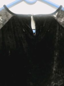 Black Velvet Lace Dress