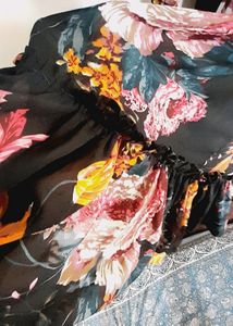 Colourful Black Dress