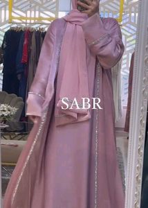 Pink Jacket Abaya