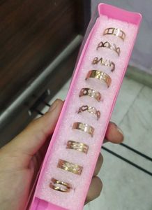 Adjustable 10 Piece Ring Set