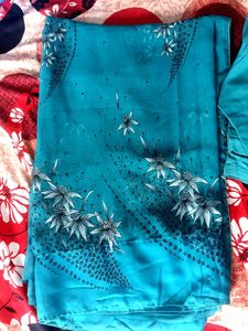 Beautiful Blue Colour Saree