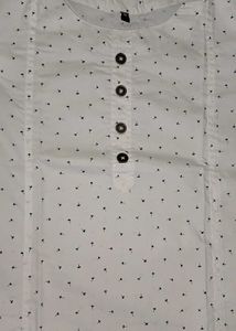 White Polka Dot Kurti