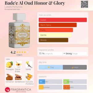 Lattafa Bade&#39;e Al Oud Honor &amp; Glory  5 ML DECANT