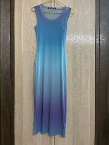 Blue Ombre Bodycon Dress