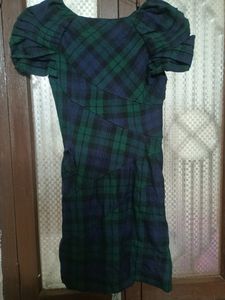Knot Check Dress