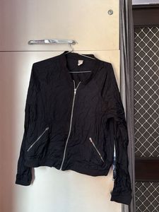 Black Bomber Jacket